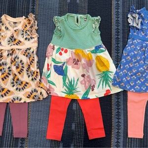 Tea Collection dress and leggings size 9-12 months Bundle